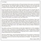 English Liner Notes